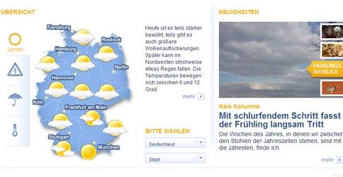 Die neue wetter.com Seite Die neue wetter.com Seite