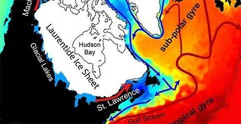 Arktische Schmelzwasserflut loeste letzte Kaeltephase der Eiszeit aus - Suesswasser stroemte weiter noerdlich ins Meer als bisher angenommen. (dapd) Arktische Schmelzwasserflut loeste letzte Kaeltephase der Eiszeit aus - Suesswasser stroemte weiter noerdlich ins Meer als bisher angenommen. (dapd)
