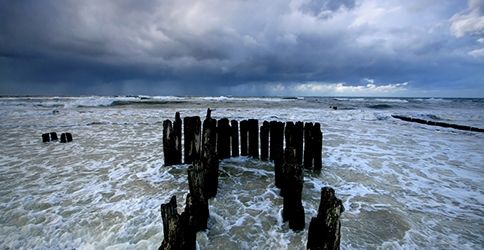 Meer, Regen, Sturm Meer, Regen, Sturm